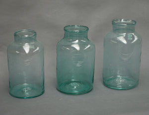 Vintage Hungarian glass storage jars