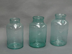 Vintage Hungarian glass storage jars